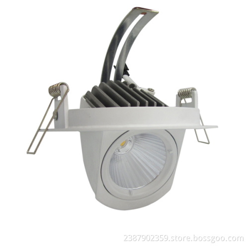 adjustable cob 15w led downlight round white